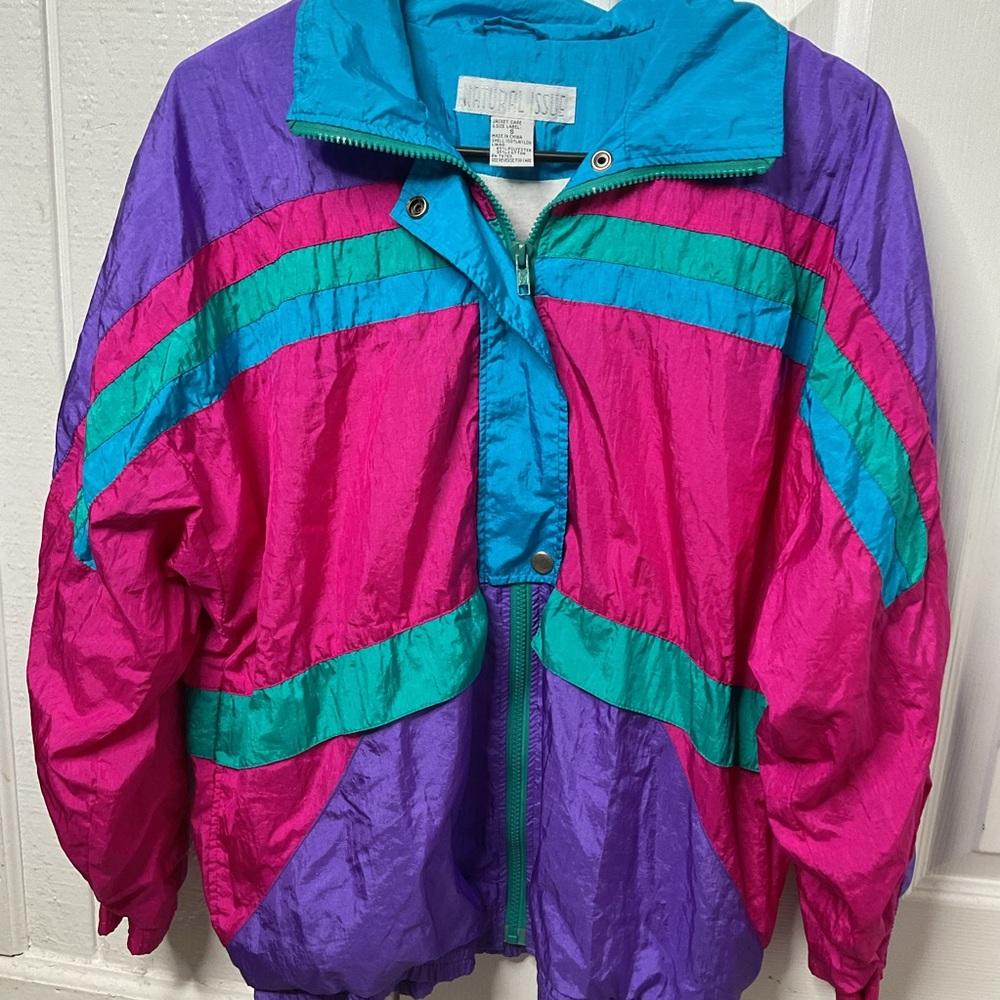 Natural issue windbreaker jacket
